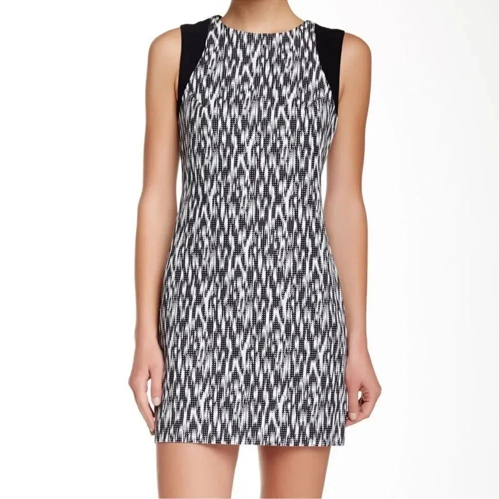Trina Turk Sleeveless Black & White Blane Dress